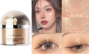 GABBU Intense gold Shimmer Powder Loose Face Shiner Highlighter Compact
