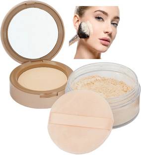 Yuency High-Definition Pressed Powder 2 in 1 Compact Powder + Loose  Compact