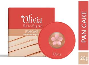 Olivia Waterproof Pan Cake Oil Control Full Coverage Compact - 25 Creamy Beige Compact