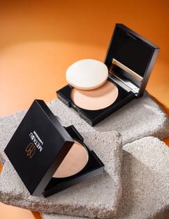 Metabu Matte Finish Compact Powder with SPF 25 � Long-Lasting, Shine-Free Coverage Compact