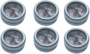 Kamboj Traders Magnetic Compass Both Side Glass (Pack of 6) (Size 20mm / 2cm) Compass