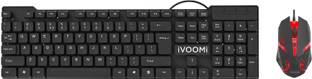 iVoomi Quest Plus Wired Keyboard + Robot Wired Mouse Combo Set