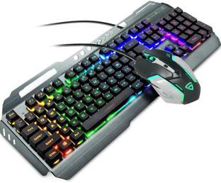 RAEGR RapidGear X70 Gaming Keyboard & Mouse Set | Made of Aluminium Body Combo Set Designed for Gaming
