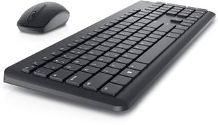 DELL KM3322W Keyboard & Mouse Combo, Anti-fade & Spill-resistant Keys Wireless Standard Multi-device Keyboard Compatible with Desktop, Laptop, Mac up to 36 Month Battery Life, 3Y Advance Exchange Warranty