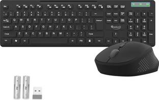 QUANTUM Wireless Keyboard and Mouse with Silent Keys, 12 months* battery(included) Combo Set