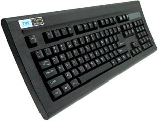 Tvs Electronics Gold Prime Keyboard Wired USB Standard Desktop Keyboard Compatible with Desktop, Laptop, Mac stand support,Gold Prime Mechanical Wired USB Desktop Keyboard, Dustproof Key Switches