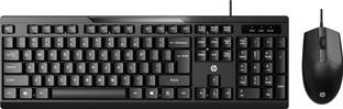 HP KM120 Wired Mouse and Keyboard Combo Combo Set