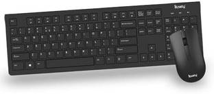 Koaty Core CW125 Multimedia Wireless Keyboard & Mouse, Soft Typing, Full Size Combo Set
