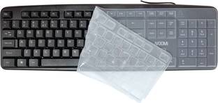 iVoomi Hero with Skin Wired USB Standard Desktop Keyboard Compatible with Desktop, Laptop, Mac
