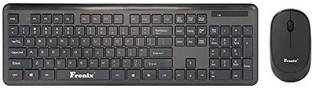 fronix Wireless Keyboard and Mouse Combo Slim, Flat & Quiet Ergonomic Full Size 104 Keys Keyboard & Small Portable 1000 Dpi Mouse for Windows PC Combo Set