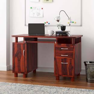 Mamata Wood Decor Sheesham Wood Computer Table With Drawers & Cabinet, Laptop table, Study Table Solid Wood Computer Desk