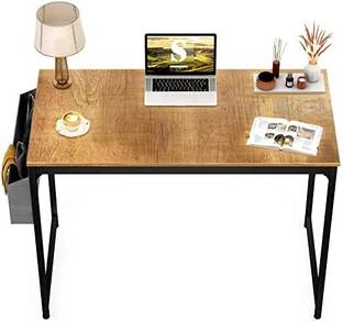 Star Work Metal Frame Workstation Modern Simple Style PC Desk with Storage Bag and Hook Metal Computer Desk