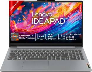 Lenovo IdeaPad Slim 3 AMD Ryzen 7 Octa Core 5825U - (16 GB/512 GB SSD/Windows 11 Home) IdeaPad Slim 3 ...
