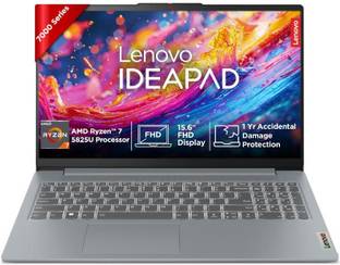 Lenovo AMD Ryzen 7 Octa Core 5825U - (16 GB/512 GB SSD/Windows 11 Home) IdeaPad Slim 3 15ABR8 Thin and...