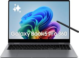Samsung Galaxy Book5 Pro 360 AI PC Full Metal Chasis Intel Core Ultra 7 258V - (32 GB/1 TB SSD/Windows...
