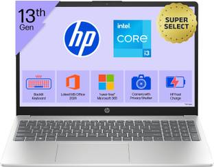HP Laptop Intel Core i3 13th Gen 1315U - (8 GB/512 GB SSD/Windows 11 Home) 15 -fd0129TU / fd0186TU / 15-fd0568TU Thin and Light Laptop