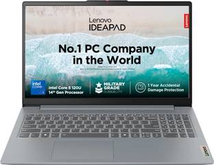 Lenovo IdeaPad Slim 3 Intel Core 5 120U - (16 GB/512 GB SSD/Windows 11 Home) 15IRU9 Thin and Light Lap...