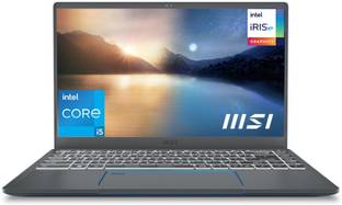 MSI Prestige 14 Intel EVO Intel Core i5 11th Gen 1135G7 - (16 GB/512 GB SSD/Windows 10 Home) Prestige 14Evo A11M-624IN Thin and Light Laptop