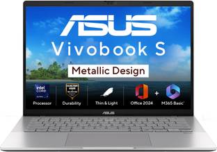 ASUS Vivobook S14 (2025) with Office 2024 + M365 Basic*, Metallic Design, AI PC Intel Core Ultra 7 255...