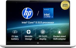 HP Omnibook 3 Next Gen AI PC, 2K OLED Intel Core 5 Series 3 315 - (12 GB/512 GB SSD/Windows 11 Home) 1...