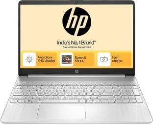 HP AMD Ryzen 5 Hexa Core 5500U - (8 GB/512 GB SSD/Windows 11 Home) 15s- eq2144au Thin and Light Laptop