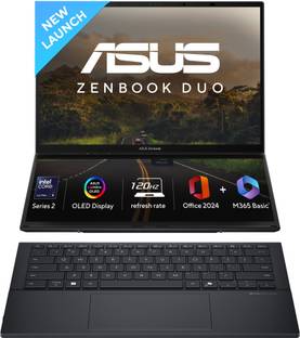 ASUS Zenbook Duo OLED (2025) with Office 2024 + M365 Basic*, AI PC Intel Core Ultra 9 285H - (32 GB/1 ...