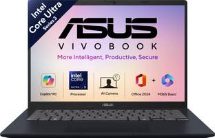 ASUS Vivobook 14 OLED (2026) AI PC with Office 2024 + M365 Basic*, Copilot+ PC Intel Core Ultra 5 (Ser...