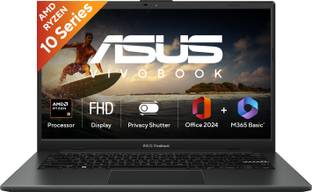 ASUS Vivobook Go 14 (2026) with Office 2024 + M365 Basic AMD Ryzen 3 Quad Core - (8 GB/512 GB SSD/Wind...
