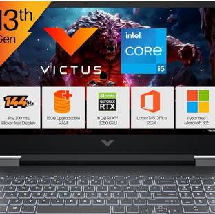 HP Victus Intel Core i5 13th Gen 13420H - (16 GB/512 GB SSD/Windows 11 Home/6 GB Graphics/NVIDIA GeFor...