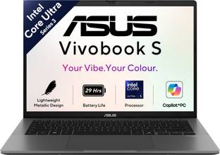 ASUS Vivobook S14 OLED (2026) AI PC with Office 2024 + M365 Basic*, Copilot+ PC Intel Core Ultra 5 Ser...