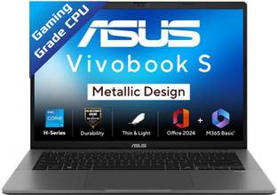 ASUS Vivobook S14 (2025) with Office 2024 + M365 Basic*, Metallic Design, H-Series Intel Core i5 13th ...