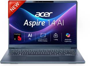 Acer Aspire 14 AI Qualcomm Snapdragon X - (16 GB/512 GB SSD/Windows 11 Home) A14-11M Thin and Light La...