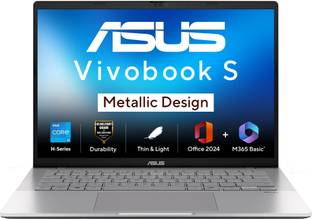 ASUS Vivobook S14 (2025) with Office 2024 + M365 Basic*, Metallic Design, H-Series Intel Core i7 13th ...