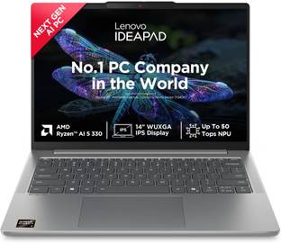 Lenovo IdeaPad Slim 3 AMD Ryzen AI 5 Quad Core 330 - (16 GB/512 GB SSD/Windows 11 Home) IdeaPad Slim 5...