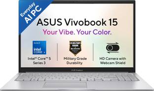 ASUS Vivobook 15 (2026), AI PC with NPU up to 15TOPS, Intel Core 5 315 - (8 GB/512 GB SSD/Windows 11 H...