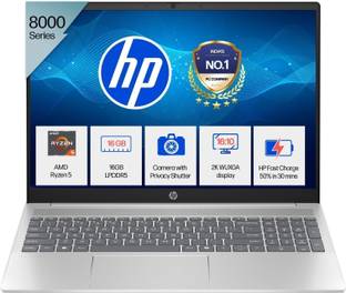 HP Pavilion MSO 2021 AMD Ryzen 5 Hexa Core 8540U - (16 GB/512 GB SSD/Windows 11 Home) 16-ag0019AU Thin and Light Laptop