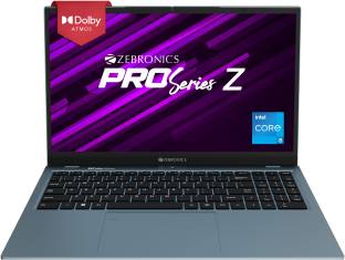 ZEBRONICS Pro Series Z Intel Core i5 12th Gen 1235U - (8 GB/512 GB SSD/Windows 11 Home) ZEB-NBC 4S Thin and Light Laptop