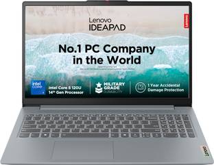Lenovo IdeaPad Slim 3 Intel Core 5 120U - (16 GB/512 GB SSD/Windows 11 Home) 15IRU9 Thin and Light Laptop