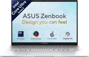 ASUS Zenbook 14 (2025) with Touch Screen, MSO 2024 + M365 Basic*,AI Boost 13 NPU TOPS Intel Core Ultra...