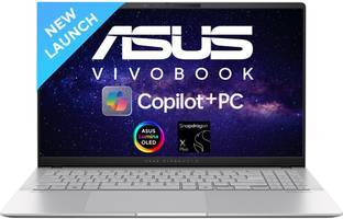 ASUS Vivobook S 15 OLED Powered Copilot + , AI PC Snapdragon X Plus - (16 GB/1 TB SSD/Windows 11 Home)...
