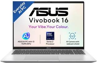 ASUS Vivobook 16 (2026) Intel Core Ultra 5 225H - (16 GB/512 GB SSD/Windows 11 Home) X1607CA-MB350WS T...
