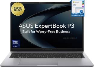 ASUS ExpertBook P3 with AI PC 1 Yr ADP Intel Core Ultra 7 255H - (16 GB/512 GB SSD/Windows 11 Home) P3...
