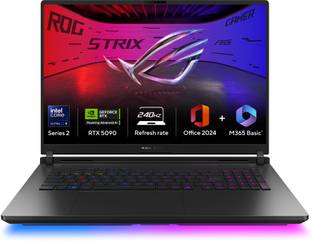 ASUS ROG Strix SCAR 18 (2025) AI PC with Office 2024 + M365 Basic* Intel Core Ultra 9 275HX - (64 GB/2 TB SSD/Windows 11 Home/24 GB Graphics/NVIDIA GeForce RTX 5090/240 Hz/175 W) G835LX-SA187WS Gaming Laptop