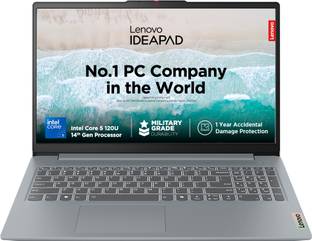 Lenovo IdeaPad Slim 3 Intel Core 5 120U - (16 GB/512 GB SSD/Windows 11 Home) 15IRU9 Thin and Light Lap...