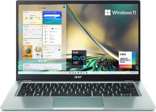 Add to Compare Acer Swift 3 Intel EVO Core i5 1240P 12th Gen - (8 GB/512 GB SSD/Windows 11 Home) SF314-512-52PP Thin ... 4.4399 Ratings & 55 Reviews Intel Core i5 Processor (12th Gen) 8 GB LPDDR4X RAM Windows 11 Operating System 512 GB SSD 35.56 cm (14 Inch) Display 1 Year Onsite Warranty ₹59,990 ₹89,990 33% off Free delivery by Today Save extra with combo offers Upto ₹20,000 Off on Exchange