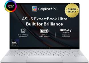 ASUS ExpertBook Ultra Full Metal Nano Ceramic Coating, TOLED with Touchscreen Copilot Intel Core Ultra...