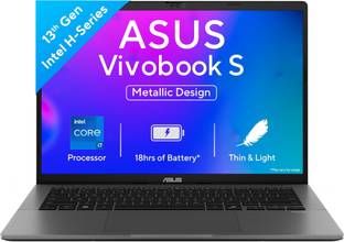 ASUS Vivobook S14 (2025) with Office 2024 + M365 Basic*, Metallic Design, H-Series Intel Core i7 13th Gen 13620H - (16 GB/512 GB SSD/Windows 11 Home) S3407VA-LY040WS Thin and Light Laptop