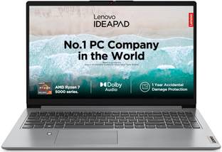 Lenovo IdeaPad 1 AMD Ryzen 7 Octa Core 5700U - (16 GB/512 GB SSD/Windows 11 Home) 15ALC7 Thin and Ligh...