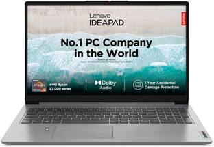Lenovo AMD Ryzen 5 Quad Core - (8 GB/512 GB SSD/Windows 11 Home) 15AMN7 Thin and Light Laptop