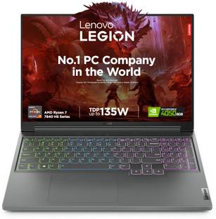 Lenovo Legion Slim 5 AI Powered AMD Ryzen 7 Octa Core 7840HS - (16 GB/512 GB SSD/Windows 11 Home/6 GB Graphics/NVIDIA GeForce RTX 4050) 16APH8 Gaming Laptop